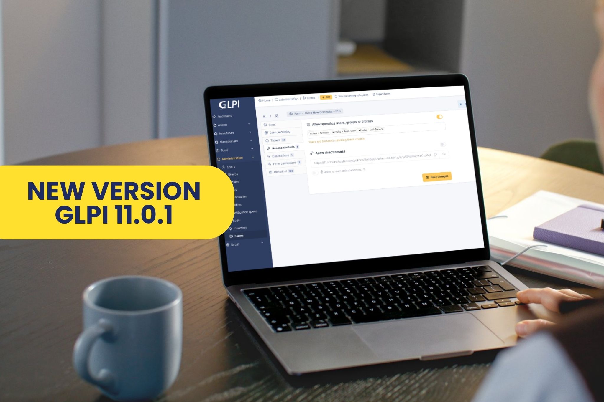 Image representing version 11.0.1 of GLPI