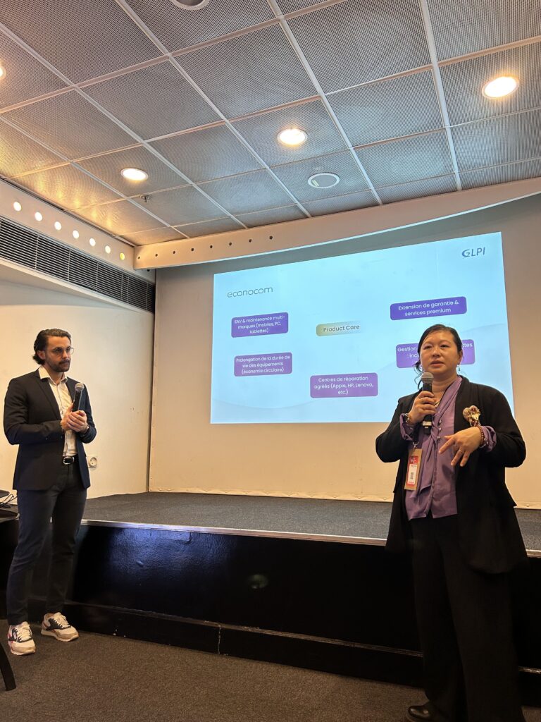 Photo illustrating the Econocom and Eoris conference